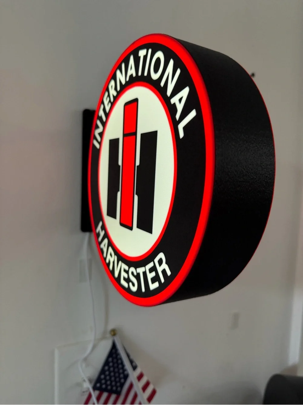 Red and Black Wall Sign - Vintage Logo Decor